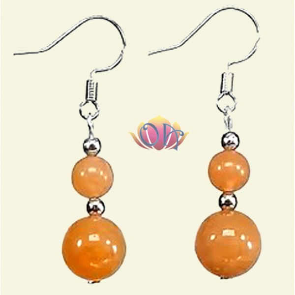 BRINCOS GOTAS DE ÁGATA AMARELA